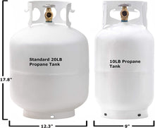Load image into Gallery viewer, Flame King 10 lb Steel Propane Tank Cylinder