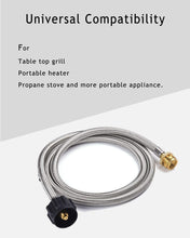 Load image into Gallery viewer, 4 ft Braided Propane Hose